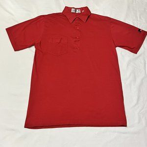 Palm Springs Golf Red Short Sleeve Polo Size Large Embroidered Logo Shirt 